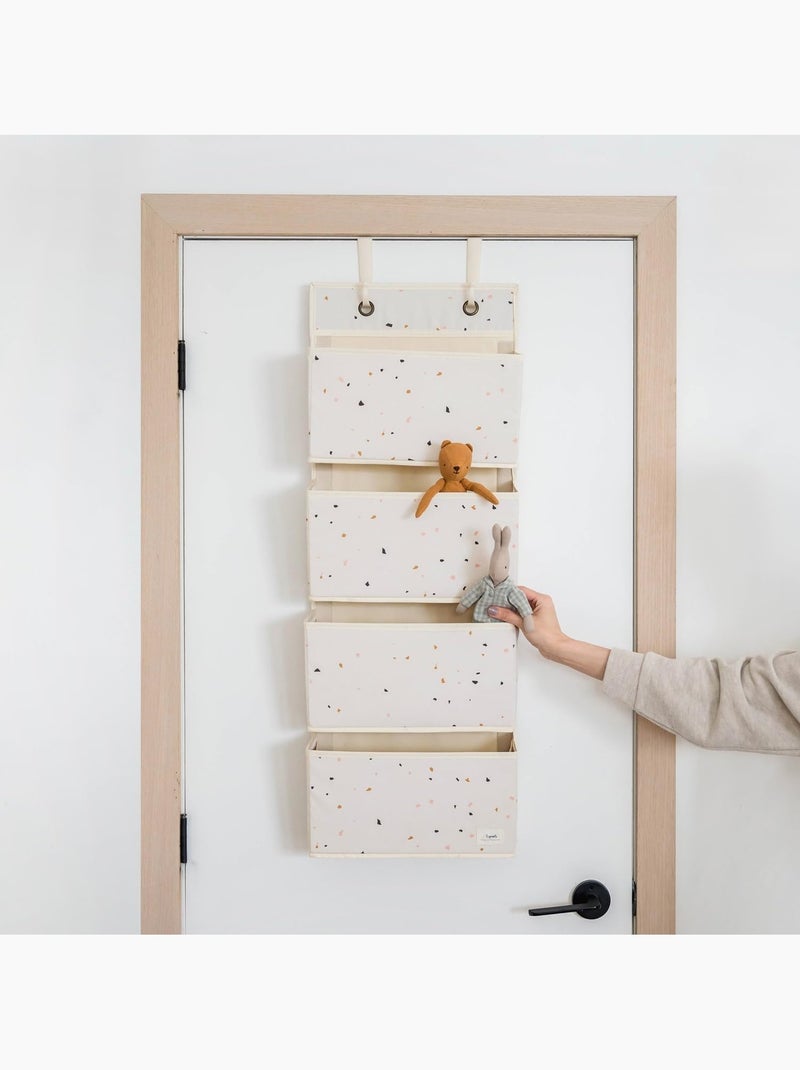 Rangement mural en tissu recyclé Blanc - Kiabi