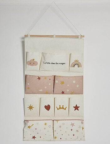 Rangement mural XL tissu LA TETE DANS LES NUAGES