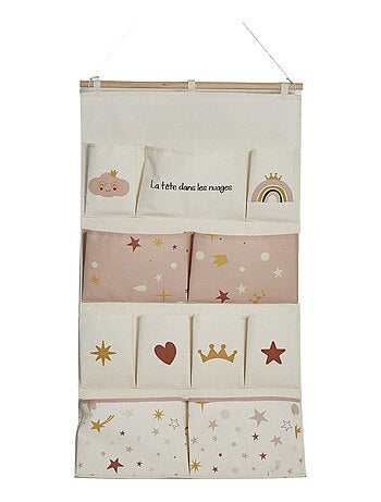 Rangement mural XL tissu LA TETE DANS LES NUAGES
