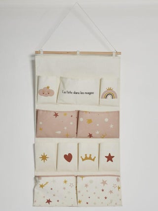 Rangement mural XL tissu LA TETE DANS LES NUAGES