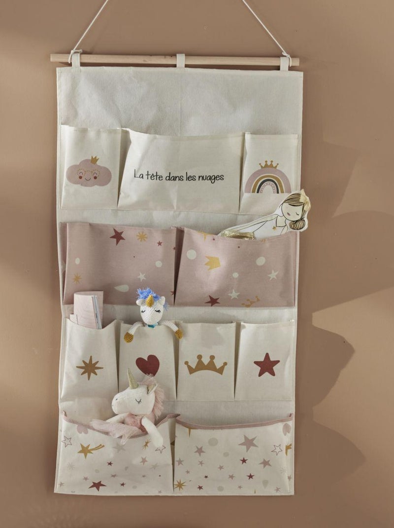 Rangement mural XL tissu LA TETE DANS LES NUAGES Blanc - Kiabi