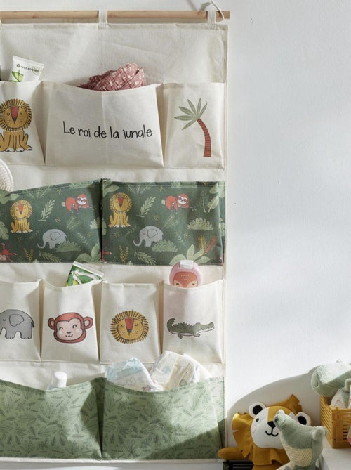 Rangement mural XL tissu LE ROI DE LA JUNGLE - Kiabi Rangement mural XL tissu LE ROI DE LA JUNGLE - Kiabi