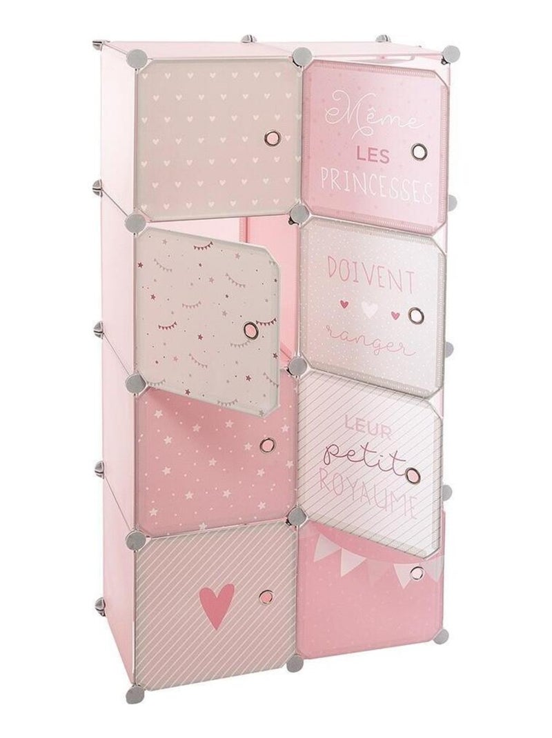 Rangement penderie rose pour enfant Rose - Kiabi