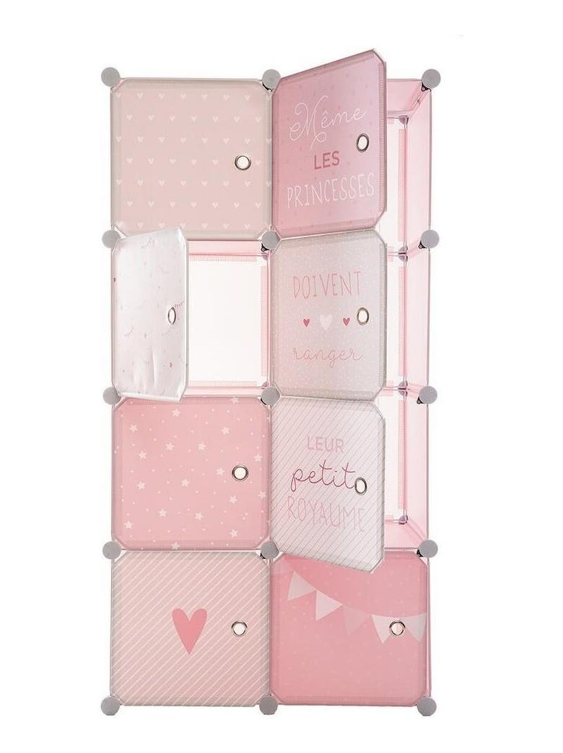 Rangement penderie rose pour enfant Rose - Kiabi