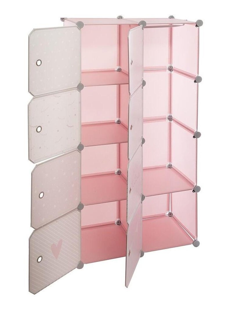 Rangement penderie rose pour enfant Rose - Kiabi
