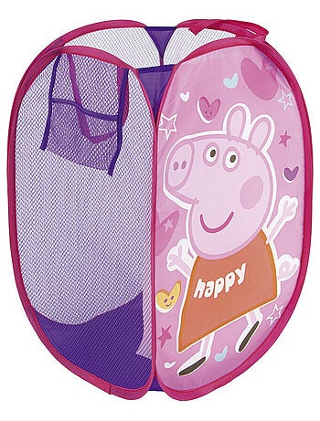 Rangement Peppa Pig Up pliant jouet peluche bac à linge panier