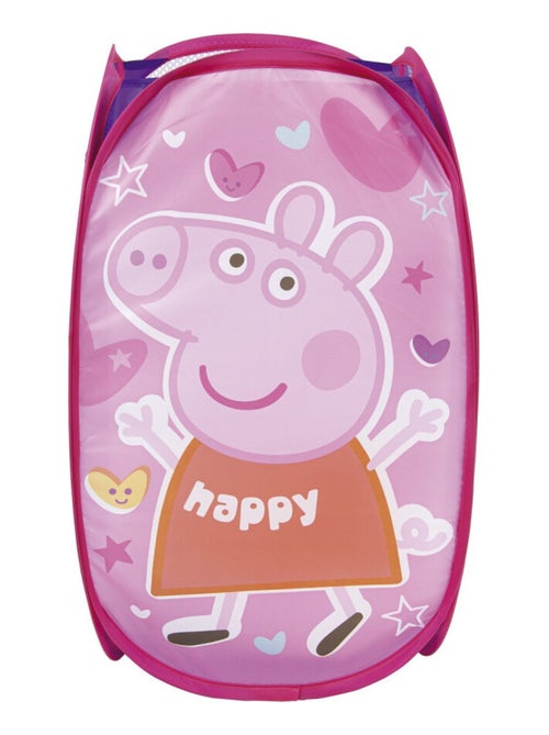 Rangement Peppa Pig Up pliant jouet peluche bac à linge panier - Kiabi