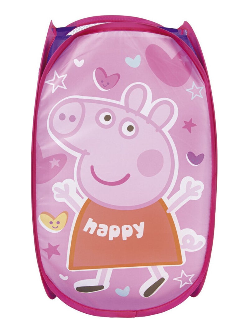 Rangement Peppa Pig Up pliant jouet peluche bac à linge panier Multicolore - Kiabi