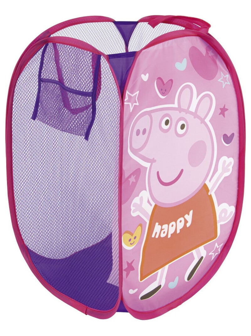 Rangement Peppa Pig Up pliant jouet peluche bac à linge panier Multicolore - Kiabi