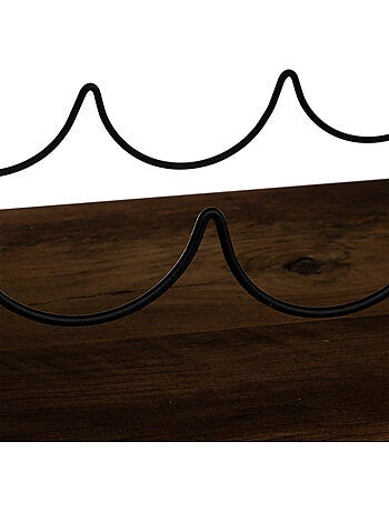 Rangement pour 6 bouteilles effet bois MIX'N MODUL