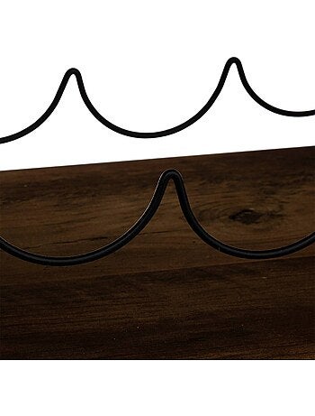 Rangement pour 6 bouteilles effet bois MIX'N MODUL