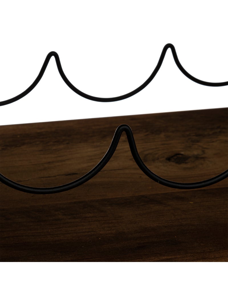 Rangement pour 6 bouteilles effet bois MIX'N MODUL Marron - Kiabi