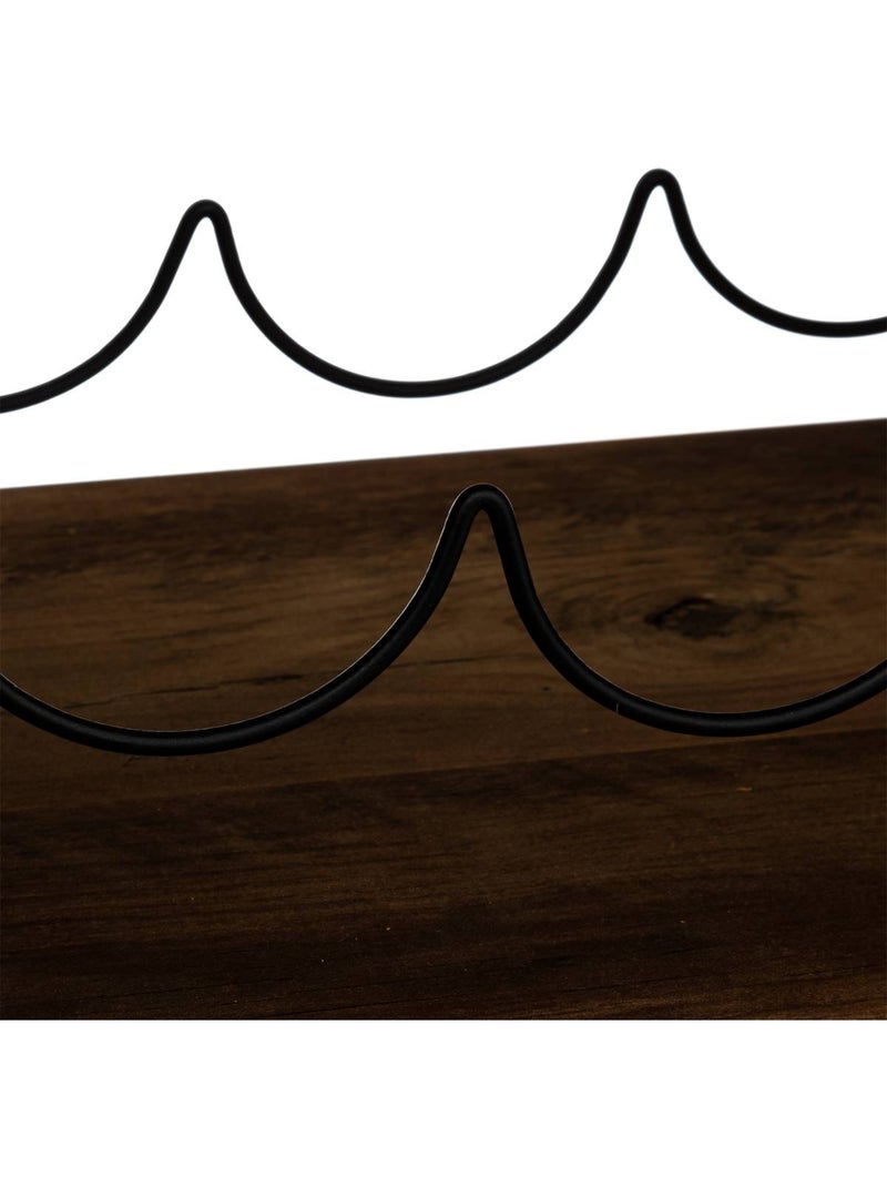 Rangement pour 6 bouteilles effet bois MIX'N MODUL Marron - Kiabi
