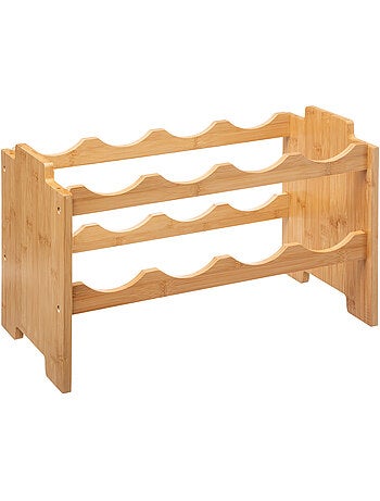 Rangement pour 8 bouteilles empilables BAMBOU