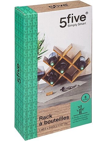 Rangement pour 8 bouteilles en bambou
