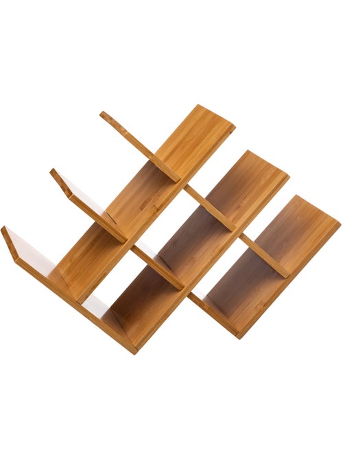 Rangement pour 8 bouteilles en bambou - Kiabi Rangement pour 8 bouteilles en bambou - Kiabi