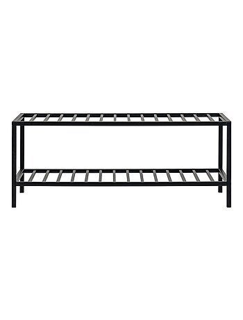 Rangement pour chaussures avec étages noir 79 x 34 - House Nordic