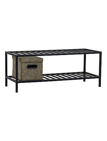 Rangement pour chaussures avec étages noir 79 x 34 - House Nordic