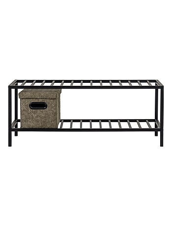Rangement pour chaussures avec étages noir 79 x 34 - House Nordic