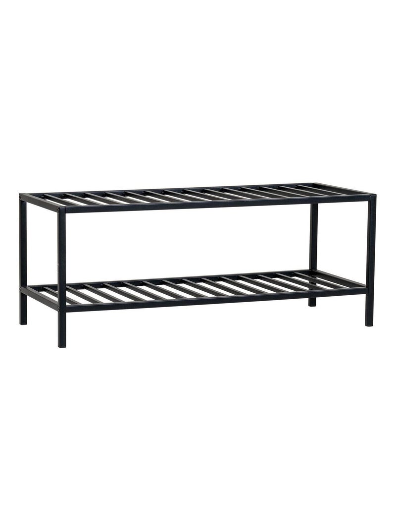 Rangement pour chaussures avec étages noir 79 x 34 - House Nordic Noir mat - Kiabi