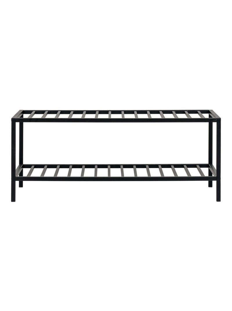 Rangement pour chaussures avec étages noir 79 x 34 - House Nordic Noir mat - Kiabi