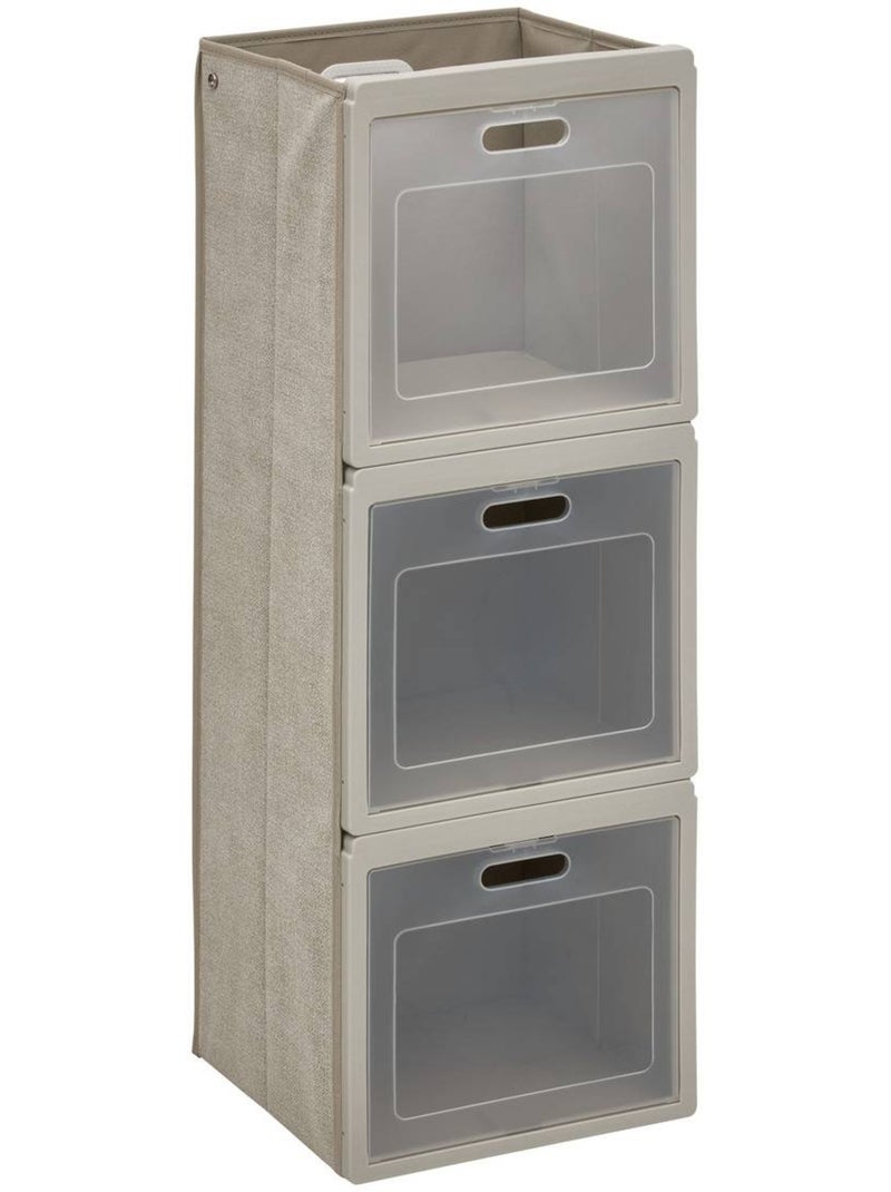 Rangement rectangulaire pliable CUBE'N DOOR Beige - Kiabi