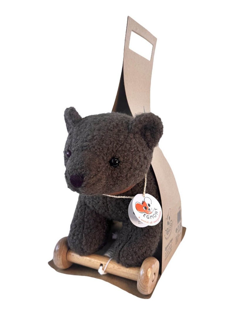 Raoul l'ours à tirer Marron - Kiabi