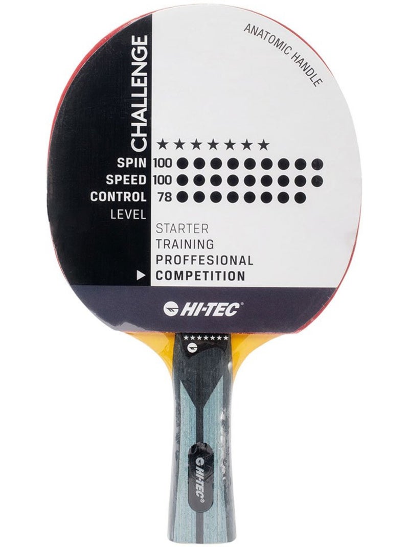 Raquette de ping-pong challenge - hi-tec Noir Gris - Kiabi