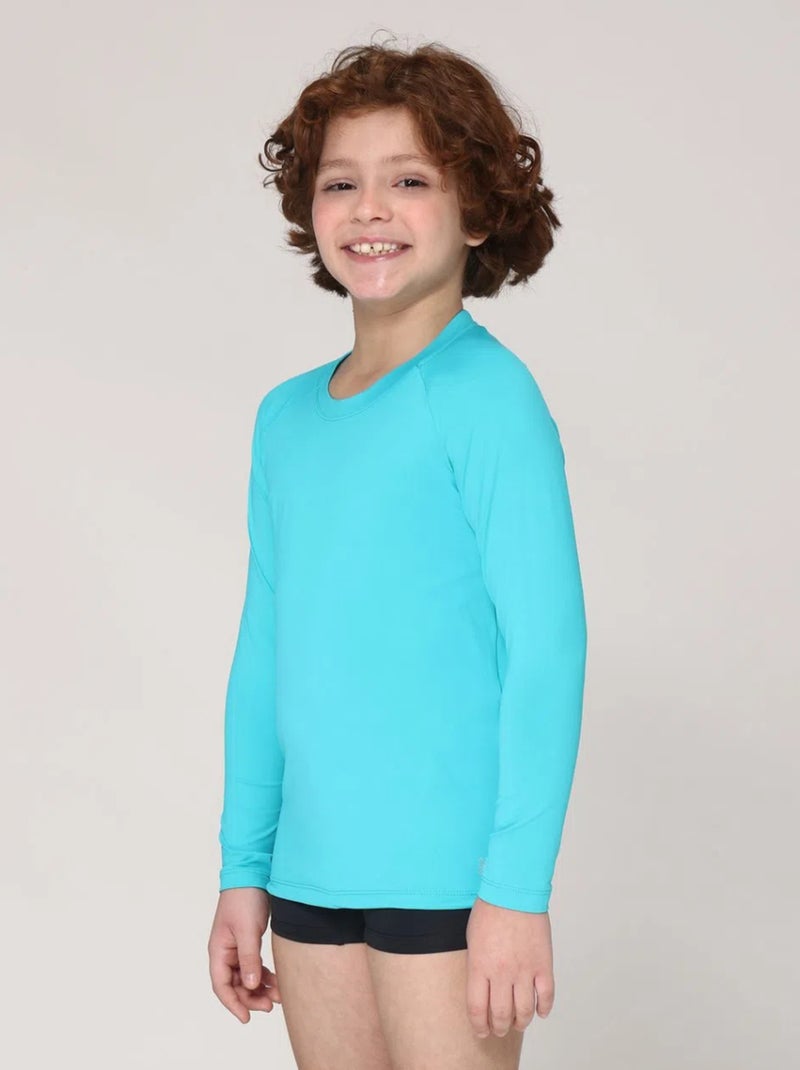 Rash Guard Bem estar UV Line Bleu - Kiabi