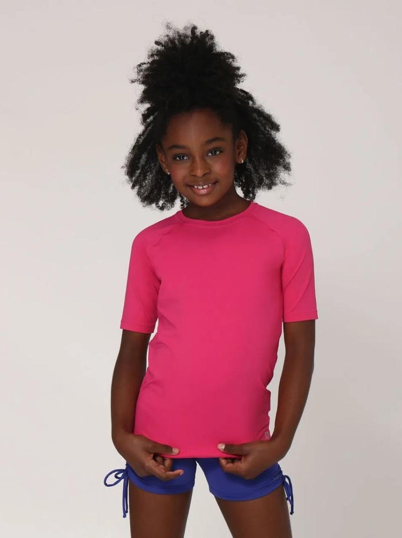 Rash Guard Bem estar UV Line Rose - Kiabi