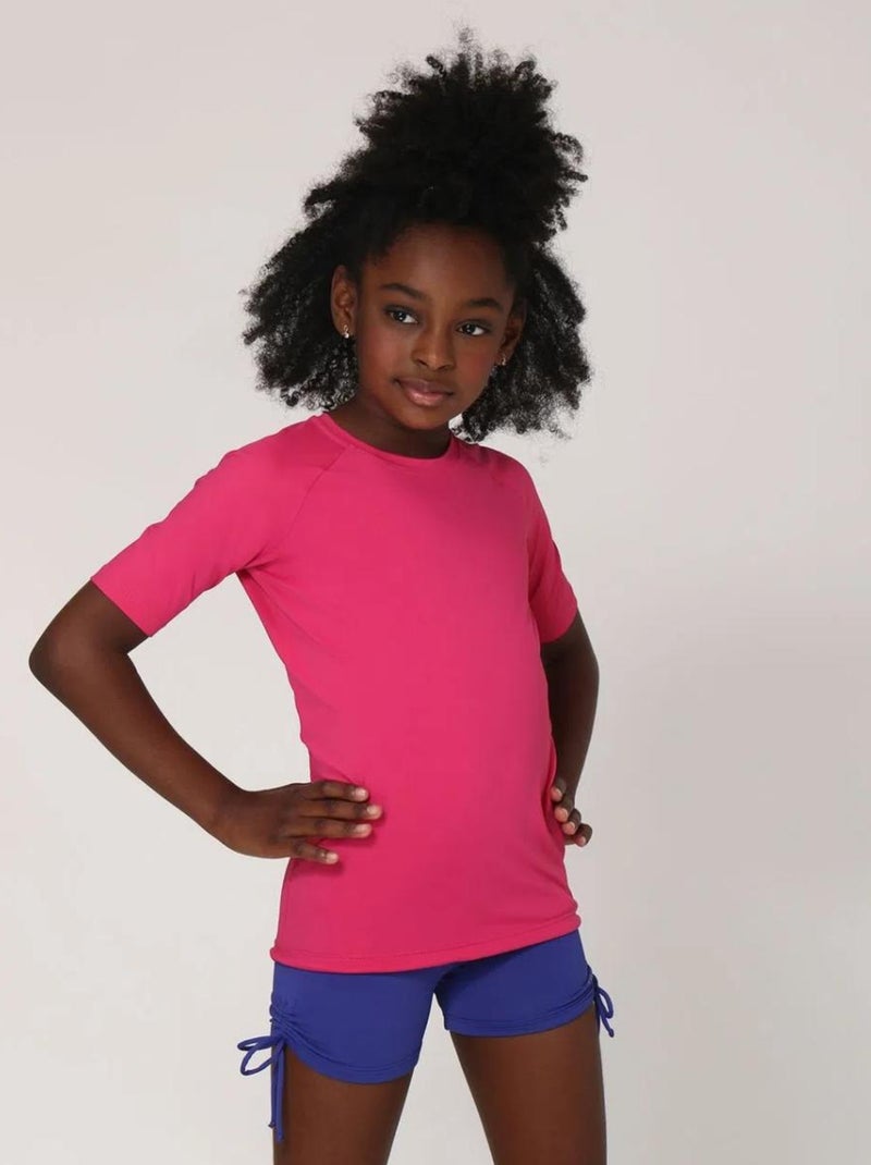 Rash Guard Bem estar UV Line Rose - Kiabi