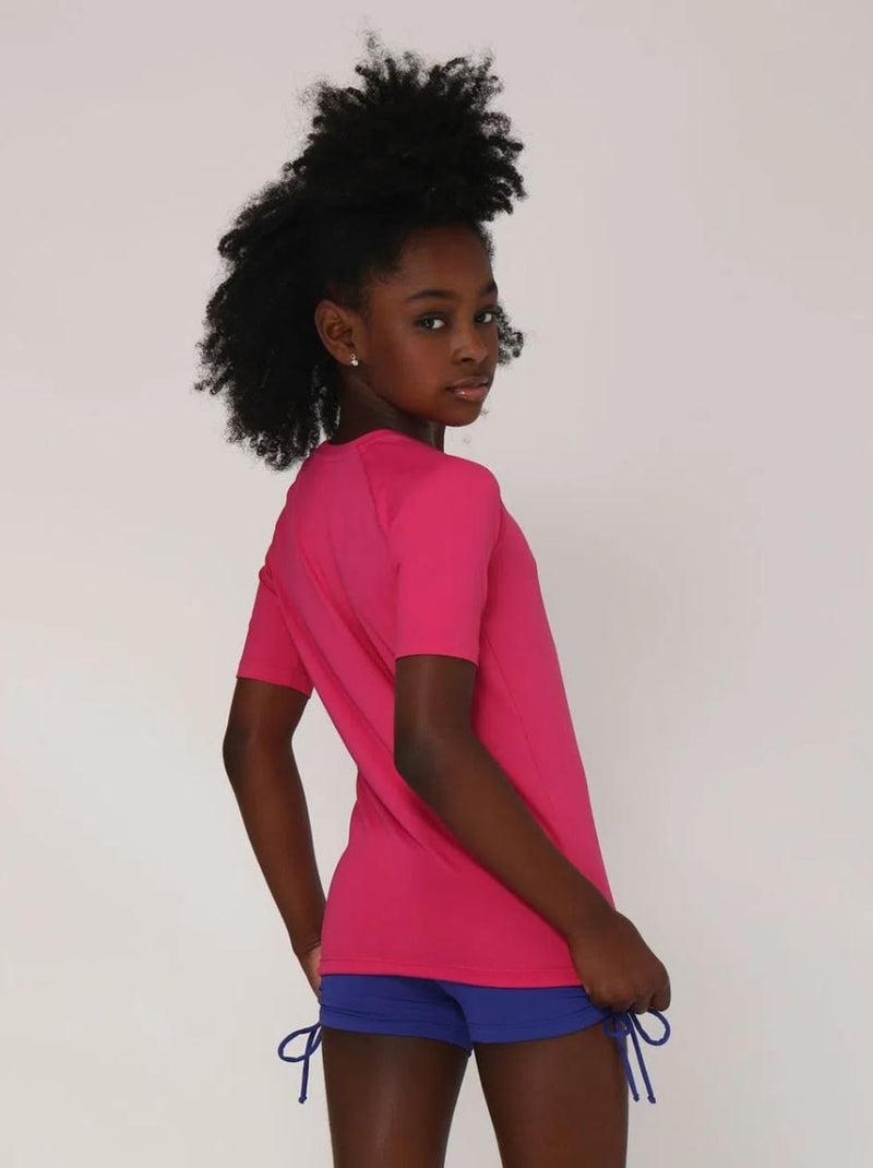 Rash Guard Bem estar UV Line Rose - Kiabi
