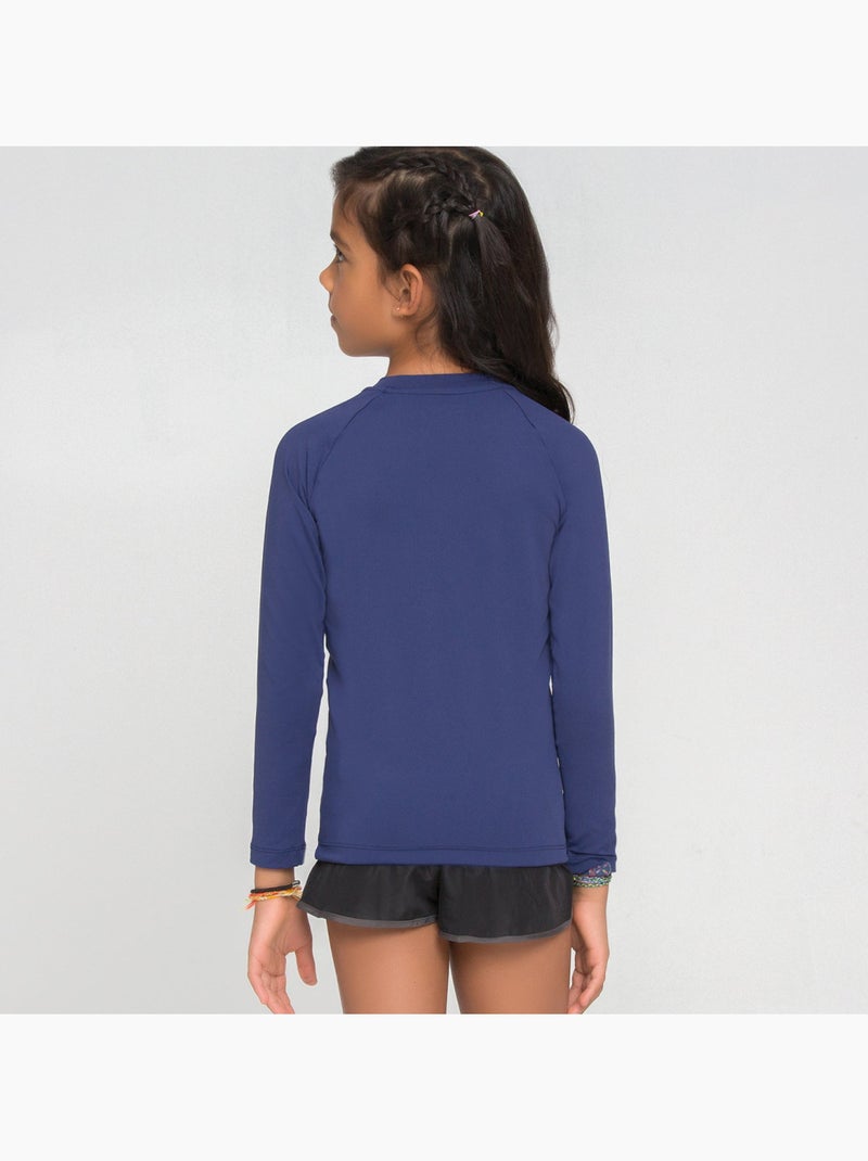Rash Guard Classics UV Line Bleu marine - Kiabi