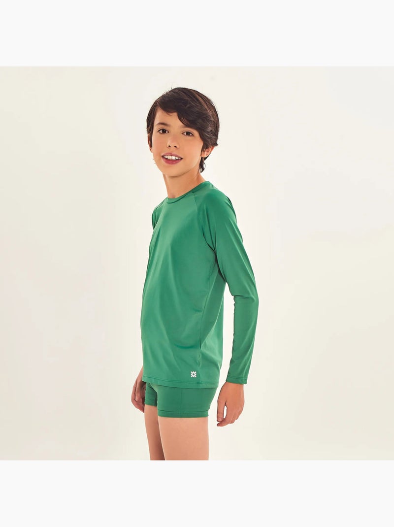 Rash Guard Classics UV Line Vert - Kiabi