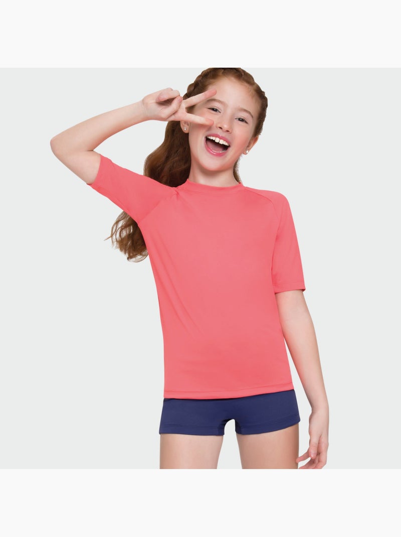 Rash Guard Movimentando-se UV Line Rose - Kiabi