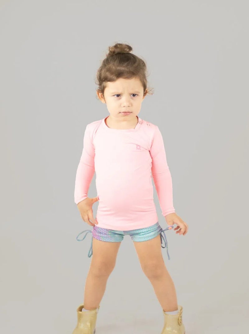 Rash Guard Movimentando-se UV Line Rose - Kiabi