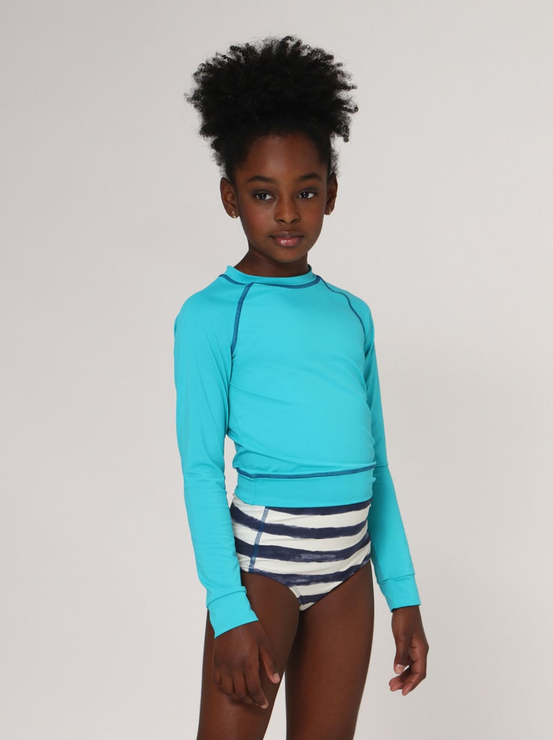 Rash Guard  UV Line Bleu - Kiabi