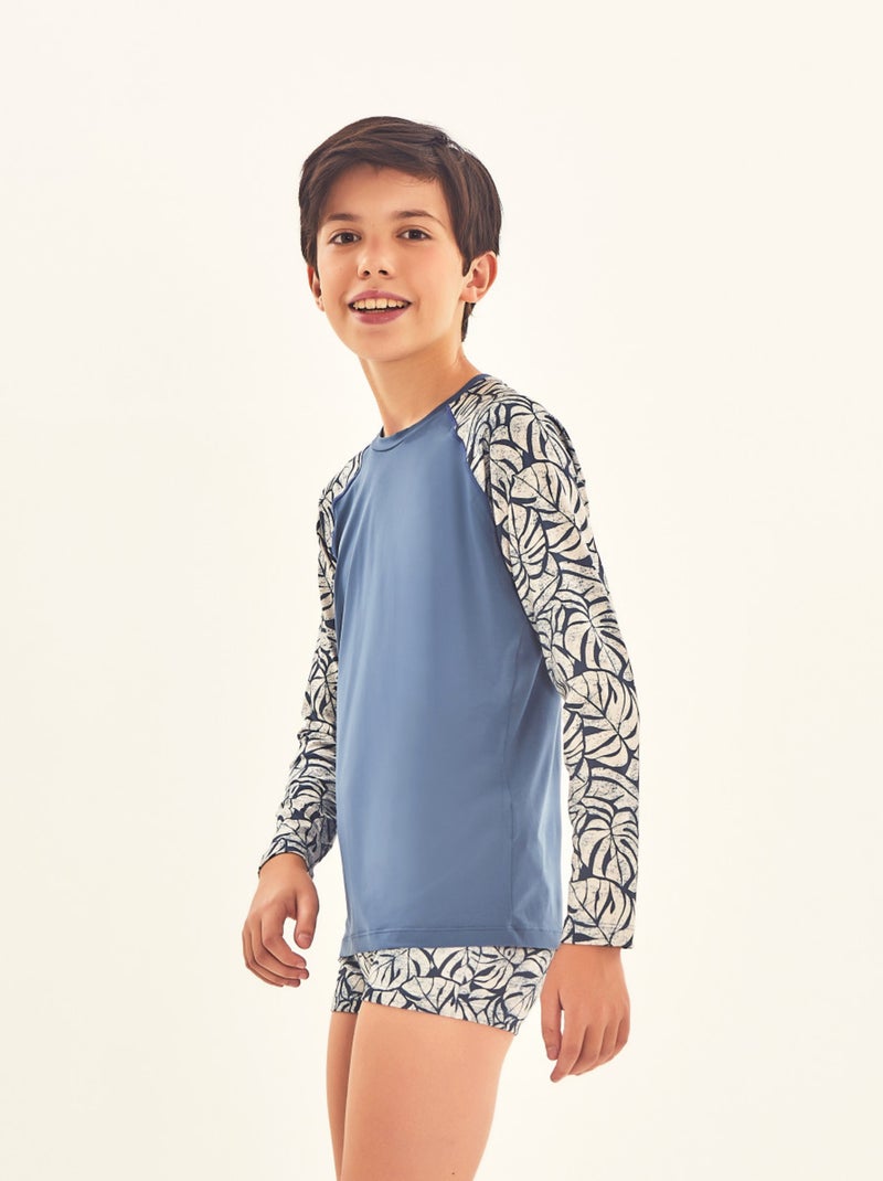 Rash Guard  UV Line Bleu - Kiabi