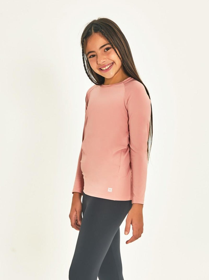 Rash Guard  UV Line Rose - Kiabi