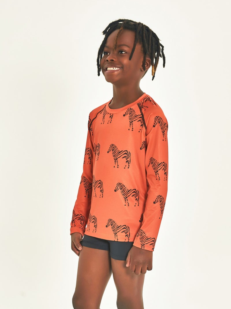 Rash Guard  UV Line Rouge - Kiabi