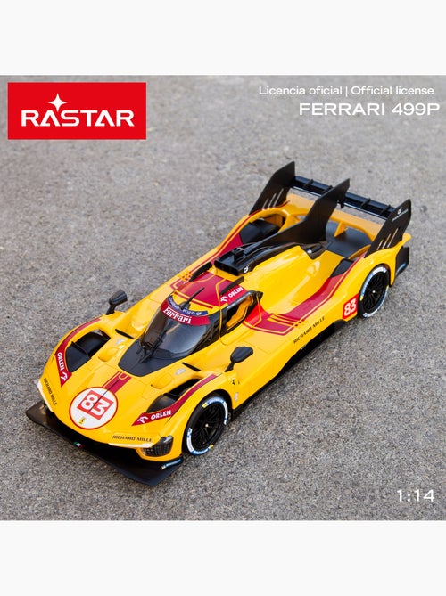 Rastar ferrari 499p radiocommandée voiture n° 83, échelle 1:14 - Kiabi