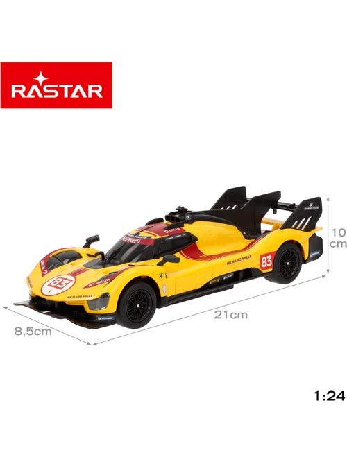 Rastar ferrari 499p radiocommandée voiture n° 83, échelle 1:24 - Kiabi