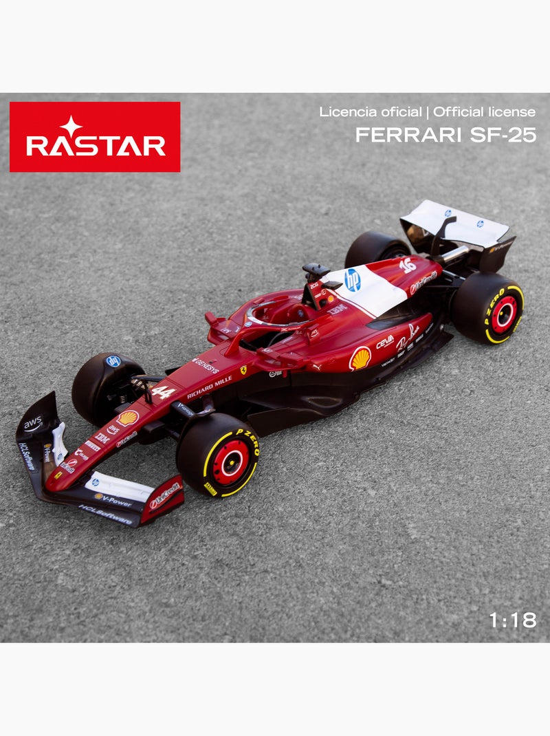 Rastar voiture radiocommandée sous licence officielle ferrari sf-25, échelle 1:18 N/A - Kiabi
