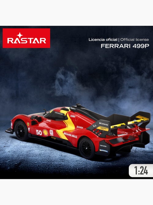 Rastar voiture télécommandée ferrari 499p 50 le mans hypercar 1:24 - Kiabi