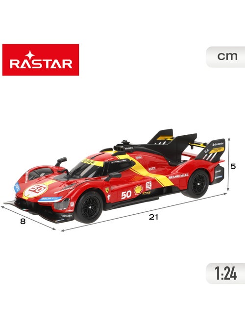 Rastar voiture télécommandée ferrari 499p 50 le mans hypercar 1:24 - Kiabi