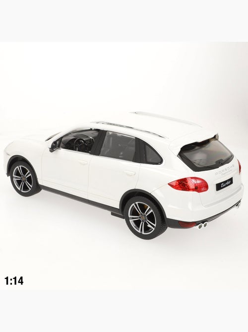 Rastar voiture télécommandée porsche cayenne turbo blanche 1:14 - Kiabi