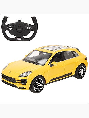 Rastar voiture télécommandée porsche macan turbo jaune 1:14