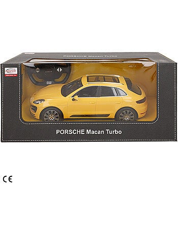 Rastar voiture télécommandée porsche macan turbo jaune 1:14