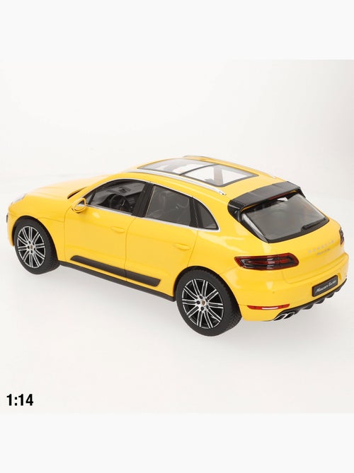 Rastar voiture télécommandée porsche macan turbo jaune 1:14 - Kiabi