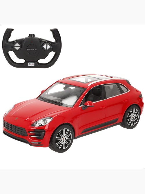 Rastar voiture télécommandée porsche macan turbo rouge 1:14 - Kiabi